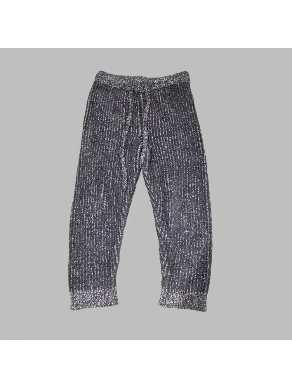 Gelato Pique Homme Lounge Pants M Fuzzy Striped Cozy Roomwear Japan